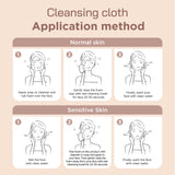 100% Viscose (vegetable fiber) Facial Wash Cloth and Makeup Remover Cloth