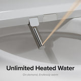 SmartBidet SB-1200 Advanced Electric Bidet Seat for Elongated Toilets with Remote Control (2 Types)