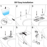 SmartBidet SB-1200 Advanced Electric Bidet Seat for Elongated Toilets with Remote Control (2 Types)