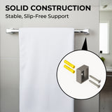 Bathroom Towel Bar – 20" Chrome-Finished Stainless Steel Wall Mount Rack with Mounting Kit – Rust-Resistant, Modern Design for Bathroom, Toilet, or Sink Area