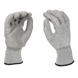 Black Melange HPPE Blended Glove - Grey PU Palm coated XL(XL,L,M,S 4 size)