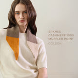 ERKHES CASHMERE 100% MUFFLER POINT (3 colors)