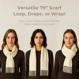ERKHES CASHMERE MUFFLER CLASSIC LONG (3 colors)