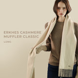 ERKHES CASHMERE MUFFLER CLASSIC LONG (3 colors)