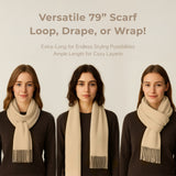 ERKHES CASHMERE MUFFLER CLASSIC LONG (3 colors)