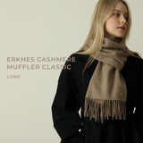 ERKHES CASHMERE MUFFLER CLASSIC LONG (3 colors)
