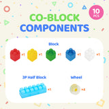Co-Block with car (10pcs)