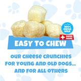 Swisscowers Cheese Crunchy Box for Small and Large Dogs - Made with 100% Swiss Milk, Lactose-free, Gluten-Free, No Preservatives, 350g