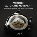 DWARD GMT Rover Automatic Watch with Dual Time Zone Function – Sapphire Crystal, 316L Stainless Steel - 4 Colors