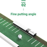 InBirdie Tempo Putting mat with a Digital Feedback on Putting Swing Tempo and Distance and Direction, Free Fun Game app, Putting Green Training aid