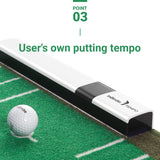 InBirdie Tempo Putting mat with a Digital Feedback on Putting Swing Tempo and Distance and Direction, Free Fun Game app, Putting Green Training aid