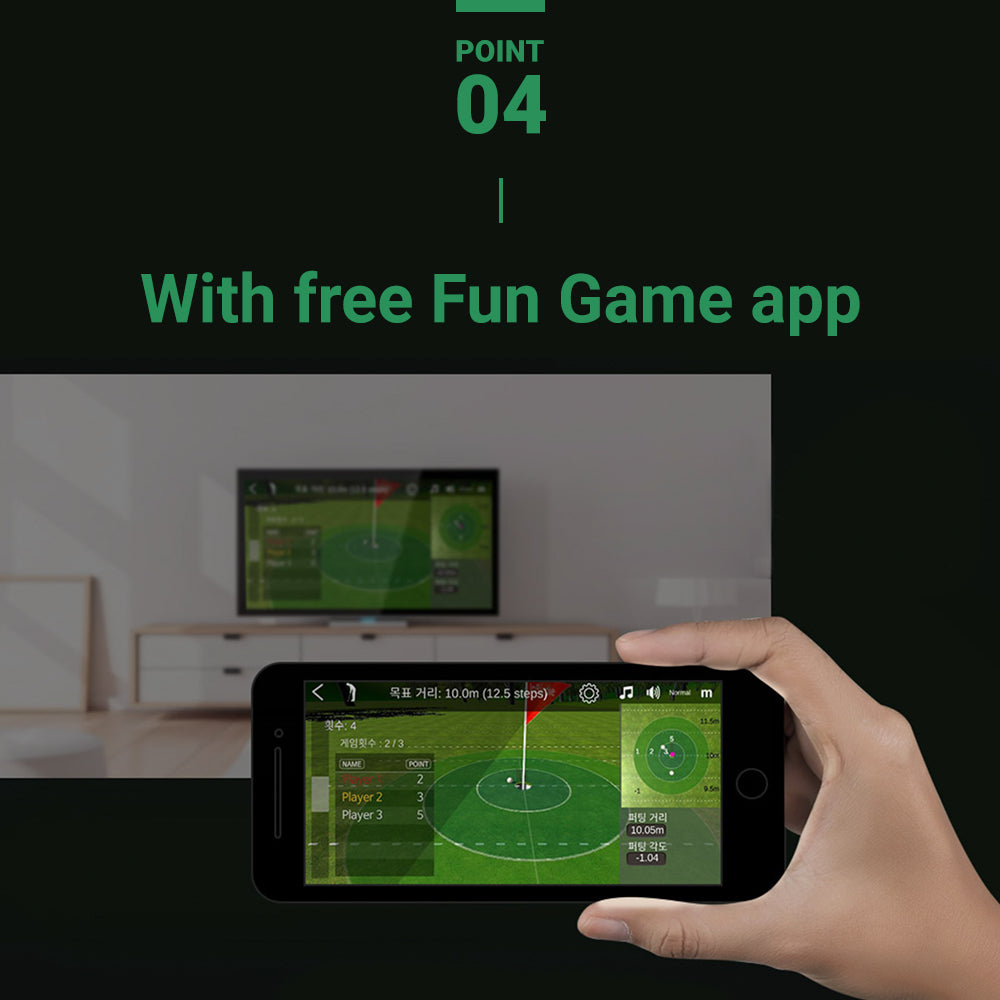 InBirdie Tempo Putting mat with a Digital Feedback on Putting Swing Tempo and Distance and Direction, Free Fun Game app, Putting Green Training aid