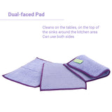 Dual-faced Pad, Multipurpose pad, No detergent needed  (3 sets)