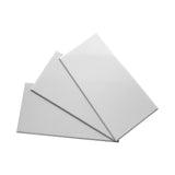 VER-Q Metal Tile Glossy White (50 sheets) (Glossy White,Light Gray 2 colors)