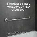 Stainless Steel Wall-Mounted Grab Bar – Heavy Duty 32mm (1.26 inch) Safety Handrail for Bathroom, Shower, Toilet – Elderly, Pregnant, Disabled Support Handle