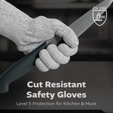 Grey Glass Fiber Liner Glove (4 sizes), 5ea