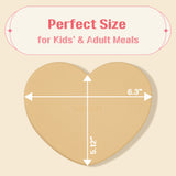 LOVEAT Heart Baby Lunch Box 15.2 fl oz (450 ml) – Non-Slip Divided Feeding Plate -3 Colors