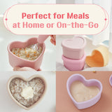 LOVEAT Heart Bowl 8.5 fl oz (250ml) – Leak-Proof Baby Container-6 Colors
