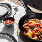 KOHAS 11" Prime Titanium Stone Coating Frying Pan, Black