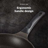 KOHAS 11" Prime Titanium Stone Coating Frying Pan, Black