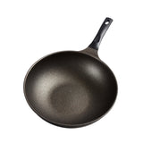 KOHAS Prime Titanium Stone Coating Wok Pan, Black (11.8"/12.6")