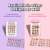 CATCH ME PATCH Emoticon Holiday Vibes – Hydrocolloid Pimple Patch with Fun Holiday Designs, Ultra-Thin & Waterproof, 36 Spot Covers