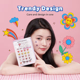 CATCH ME PATCH Emoticon Love Yourself – Hydrocolloid Spot Cover Patches with Cute Emoticon Designs, Waterproof & Ultra-Thin, 72 Count