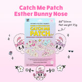 CATCH ME PATCH Esther Bunny Nose – Hydrocolloid Nose Strip for Overnight Spot & Pore Coverage, Ultra-Thin Waterproof Design, 10 Patches