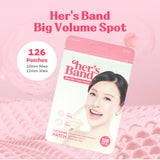 CATCH ME PATCH Her’s Band Big Volume Spot – Hydrocolloid Spot Cover Patches, Ultra-Thin & Water-Resistant Design, 126 Count
