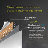 VER-Q Metal Tile Glossy White (50 sheets) (Glossy White,Light Gray 2 colors)