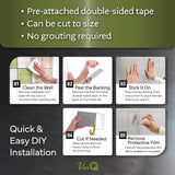 VER-Q Metal Tile Glossy White (50 sheets) (Glossy White,Light Gray 2 colors)
