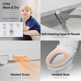 SmartBidet SB-1200 Advanced Electric Bidet Seat for Elongated Toilets with Remote Control (2 Types)