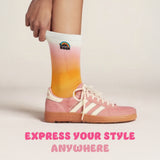 Michelo Learns DESIRE Let’s Rock 2 – Statement Socks / Unisex, Yellow