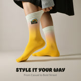 Michelo Learns DESIRE Let’s Rock 2 – Statement Socks / Unisex, Yellow