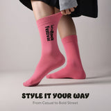 Michelo Learns DESIRE Let’s Rock 4 – Statement Socks / Unisex, Pink