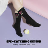 Michelo Learns DESIRE Let’s Rock 5 – Statement Socks / Unisex, Black