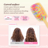 Rainbow volume S paddle brush (Black)-5 colors