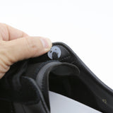 Honey Duck Silicone No Tie Shoelace Anchors - Lace Lock Clip, Fits All Shoelace for 2 Pairs of Shoes, 4 pcs (White/Black)