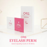 ORG Eyelash Perm (1st Agent, 2nd Agent: 1g each - 10 Sets) - Non-drip, fast-softening, low-irritation formula for safe and long-lasting curls