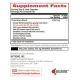 Korean Red Ginseng Supplement, Korean Red Ginseng (6 Years Grown) Extract with Synergistic Herbal Formula