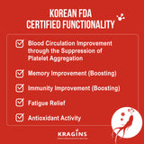 Korean Red Ginseng Supplement, Korean Red Ginseng (6 Years Grown) Extract with Synergistic Herbal Formula