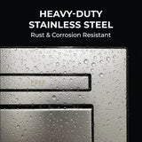 Recessed Toilet Paper Holder with Push Tray – Wall-Mounted, Chrome-Finished Stainless Steel – Space-Saving, Hygienic, Rust-Resistant for Modern Bathrooms