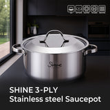 SHINE 3PLY Stainless steel Saucepot (3types)