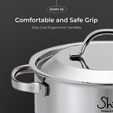 SHINE 3PLY Stainless steel Saucepot (3types)