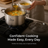 SHINE 3PLY Stainless steel Saucepot (3types)