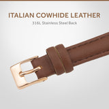 SIARGO SG-002 SWB Caper Collection 28mm Women’s Quartz Watch with Italian Leather Strap - 2 Colors