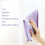 Window & Glass Cloth, Double-sided, Residue-free, Easy to clean (3sets)