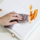 100% Viscose (Vegetable Fiber) Dish Cloth - Excellent Oil Absorbency and Removes Stain with Only Water, 6.7" x 4.7"