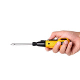 Hybro Electric & Manual Duo USB Rechargeable Screw Driver in Yellow with Four Bits