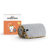 PET’S FAVORITE TOWEL , Premium High Quality Microfiber Pet Towel, Ultra-Absorbent, Quick Drying Towel,, Made in Korea